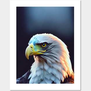 The great eagle on clear background Posters and Art